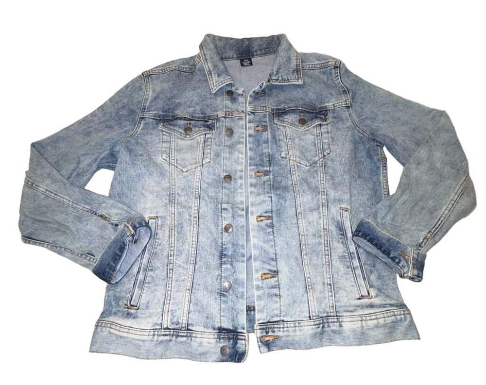 George Men's Light Wash Denim Trucker Jacket